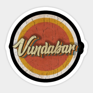 circle vintage Vundabar Sticker